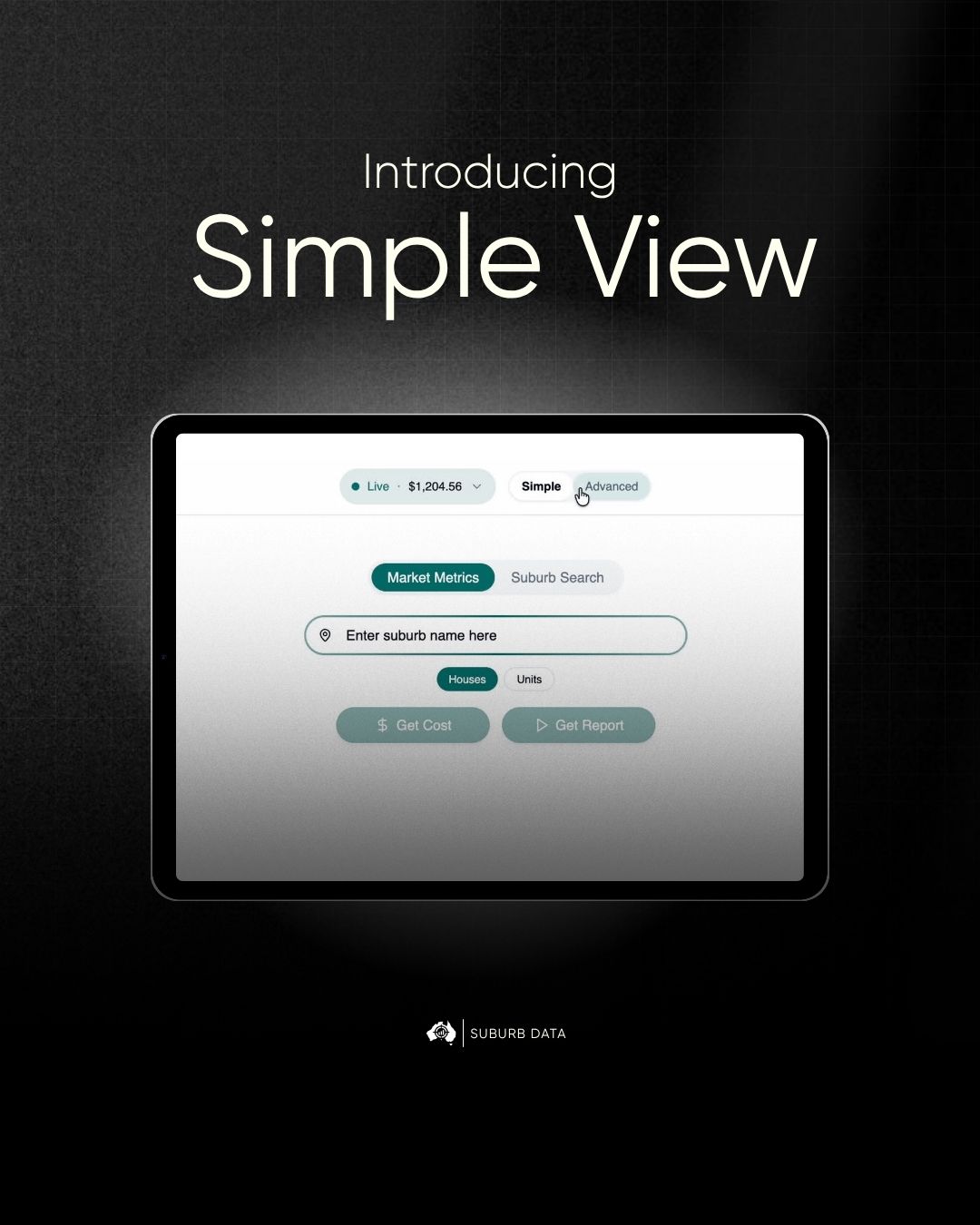 Introducing Simple View on Suburb Data research platform