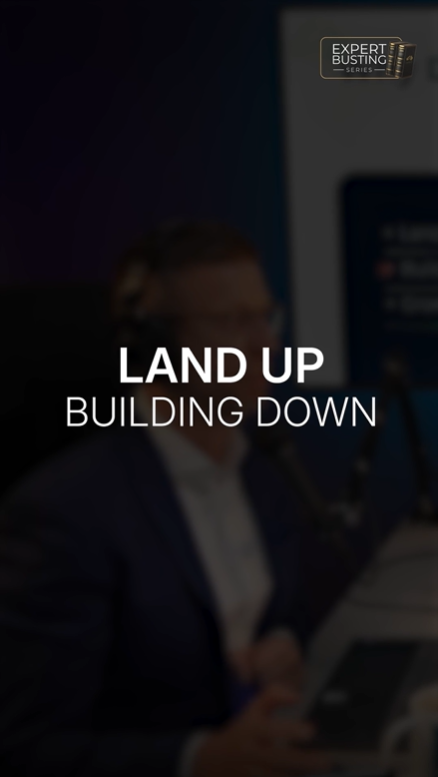Buildings depreciate. Land does not.
